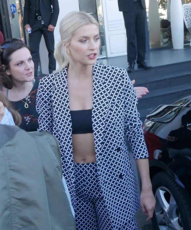 Lena Gercke - Leaves the Radisson Hotel in Cannes